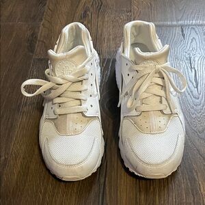 White Nike Huaracha Sneakers